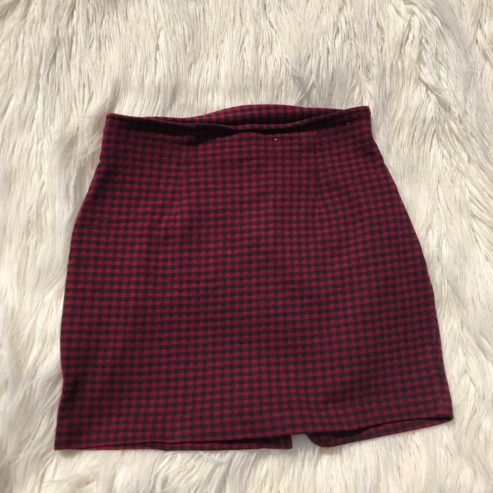 plaid 90s skirt